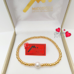 Pulsera perlas Mallorca elásticada