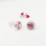 Aros Puntos de luz rosa