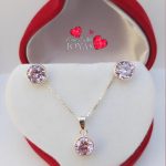 Conjunto punto de luz rosa