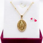 Medalla Virgen de los Rayos baño de oro