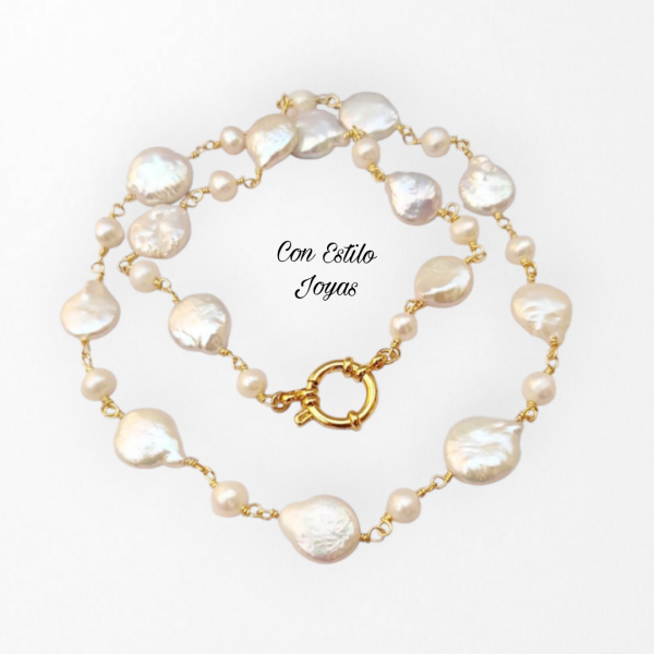 Collar perla Coin