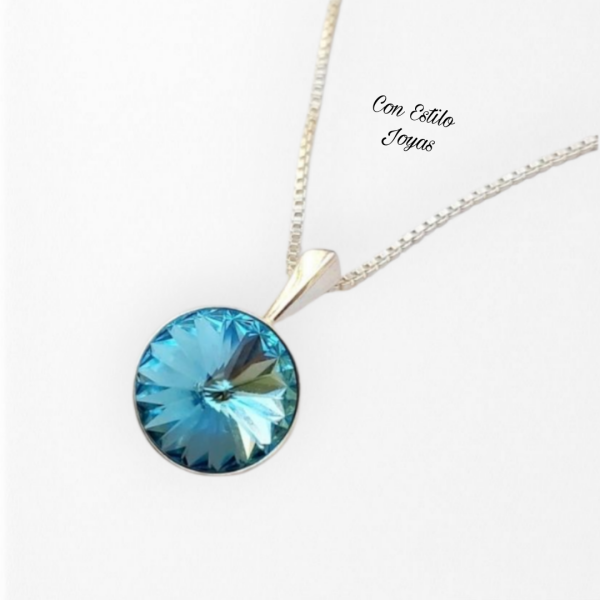 Colgante Rivoli Aquamarine