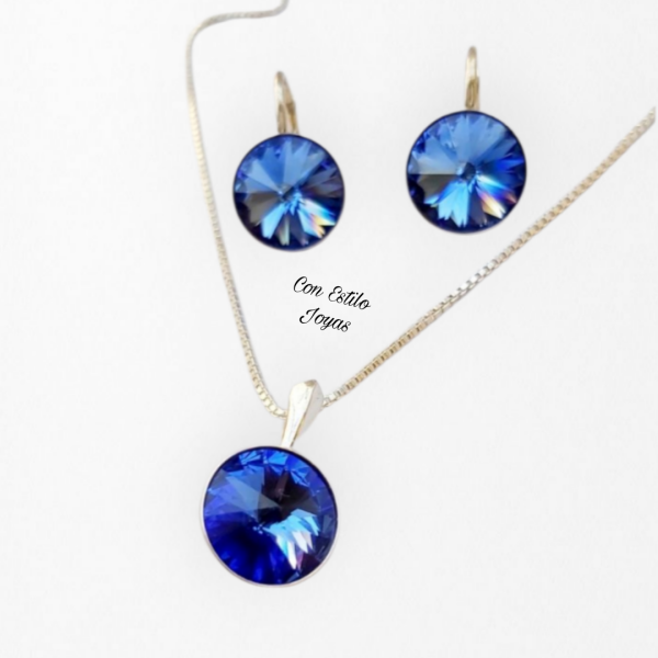 Conjunto Rivoli Saphire 12 mm.