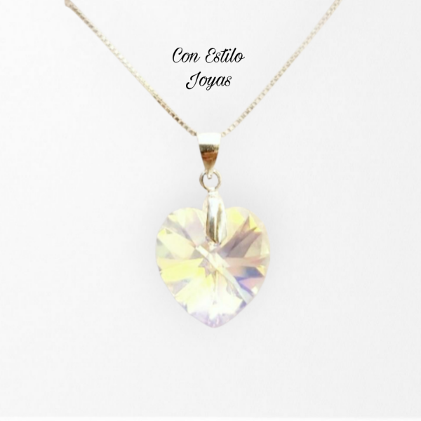 Colgante Xilion heart Aurora boreal