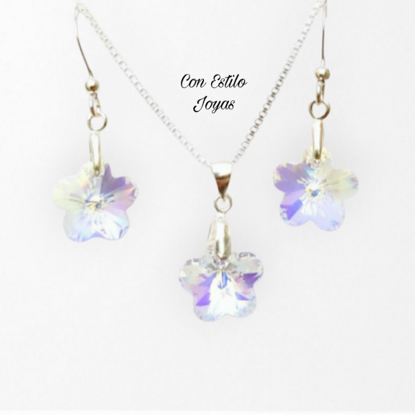 Conjunto Flower Aurora boreal