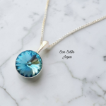 Colgante rivoli Aquamarine