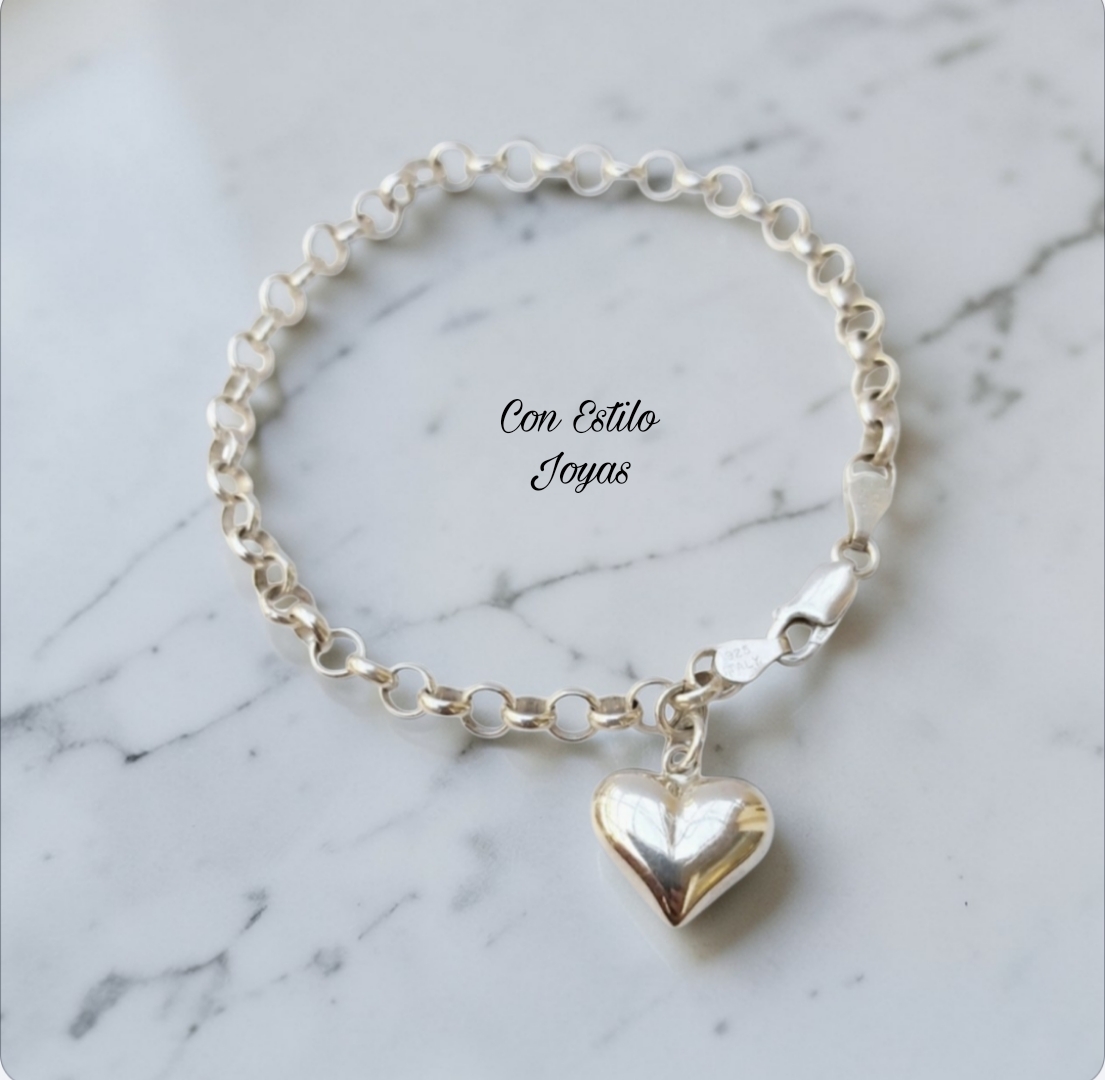 Picsart_26-03-01_09-44-23-696 Pulsera plata corazón - Imagen 1