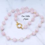 Collar cuarzo rosa