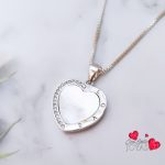 Colgante corazón nácar