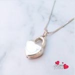 Colgante corazón candado