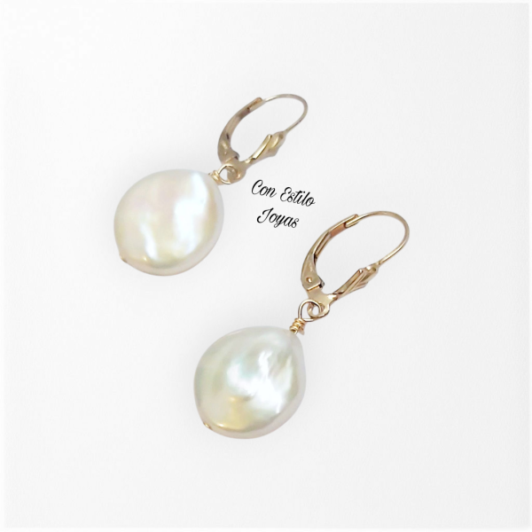 Aros perla coin gancho