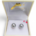 Aros perlas Mallorca grises