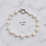 Pulsera perlas de río