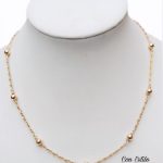 Collar bolitas 4 mm. Goldfilled.