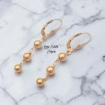 Aros bolitas Goldfilled