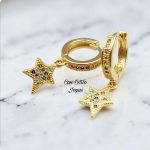 Aros estrellas multicolor