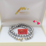 Collar perlas Mallorca grises
