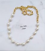 Collar cadena perlas 10 mm. - Imagen 2
