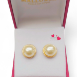 Aros perlas Mallorca media perla 10 mm.