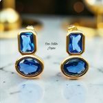Aros azules cristal