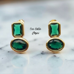Aros verdes cristal