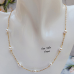Collar perlas de cristal bolitas
