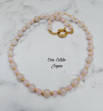 Collar cuarzo rosa timón - Imagen 2